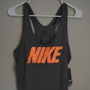 Nike Pro Dri-Fit Graphic Tank - Gray - L
